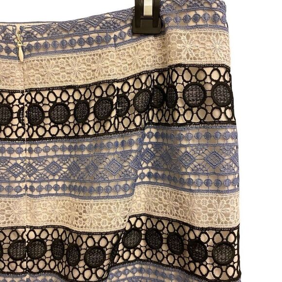 Talbots Lace Stripe Pencil Skirt Size 12 - Picture 9 of 15